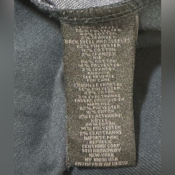 Magaschoni Men’s XL Navy Blue Color Block Long Sleeve Textured Pullover - Picture 6 of 10